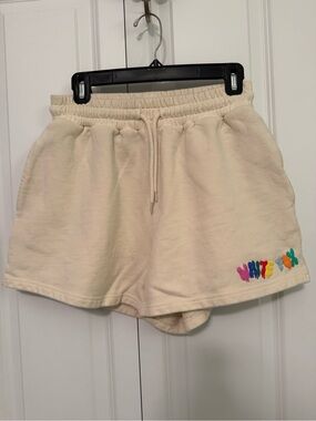 White Fox Boutique  Cream Drawstring Lounge Shorts